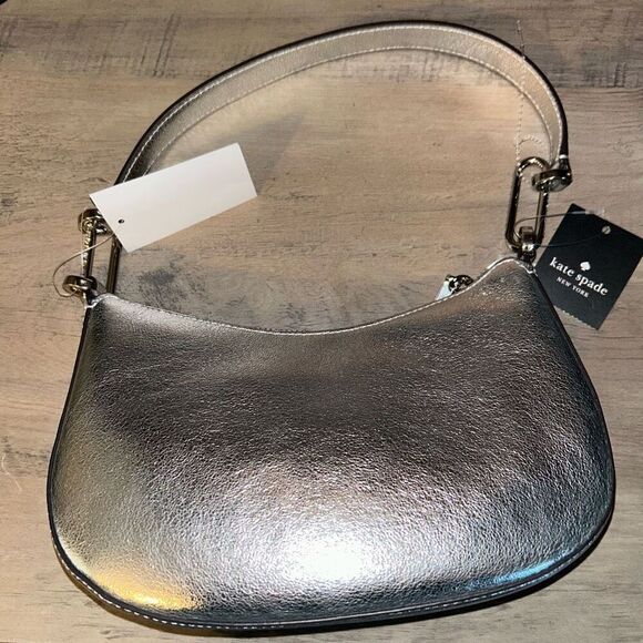 Kate Spade New York NINA METALLIC SHOULDER BAG - Picture 4 of 8